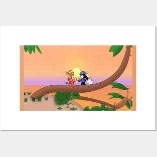 Klonoa and Lolo in Destiny Islands Posters and Art